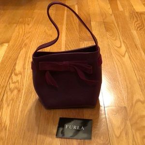 Maroon Furla purse